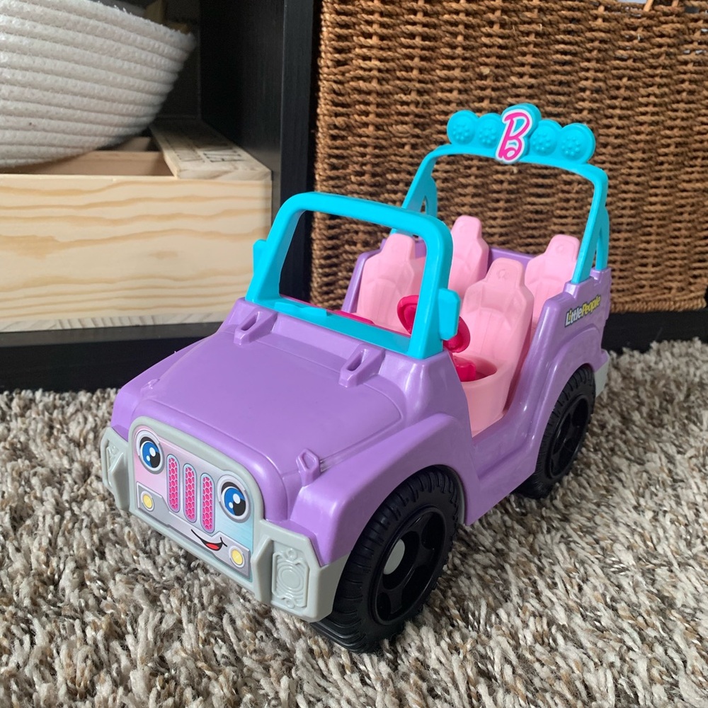 Little people Barbie toy jar beach cruiser